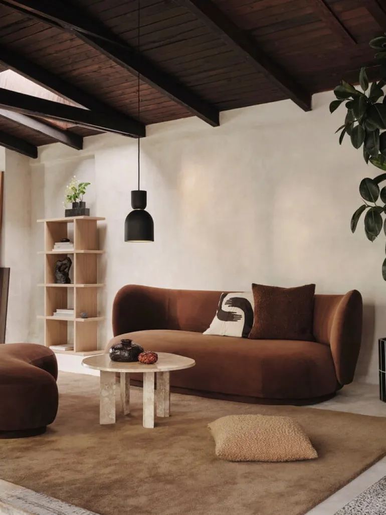 ferm LIVING Kona bokhylla 1x4, naturbetsad ek