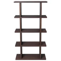 ferm LIVING Kona bokhylla 1x4, mörk betsad ek