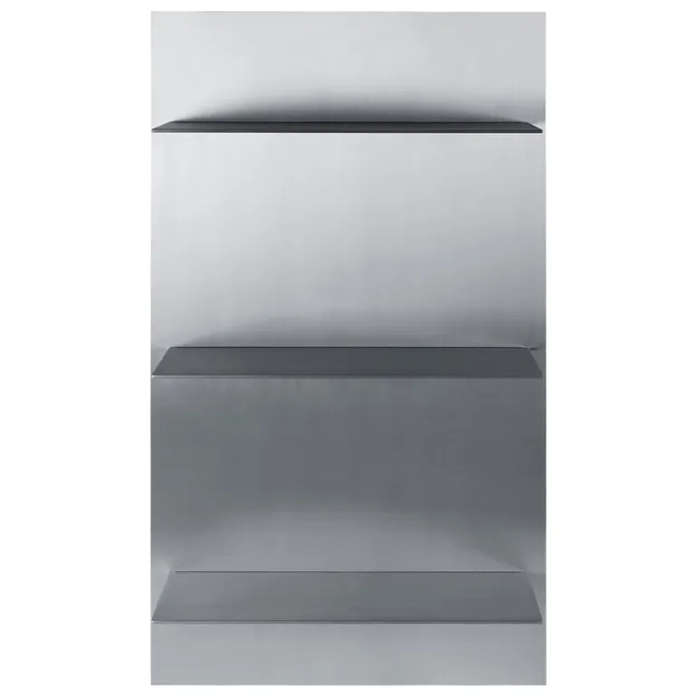ferm LIVING Lager vägghylla, trippel, aluminium