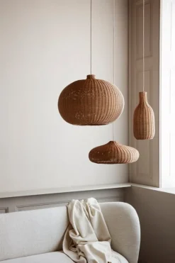 ferm LIVING Lampskärm Braided Bottle, naturlig