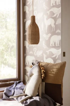 ferm LIVING Lampskärm Braided Bottle, naturlig