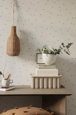 ferm LIVING Lampskärm Braided Bottle, naturlig