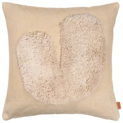 ferm LIVING Lay kudde, 50 x 50 cm, sand - naturvit