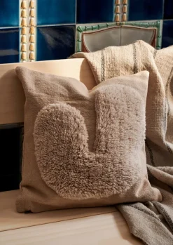 ferm LIVING Lay kudde, 50 x 50 cm, sand - naturvit