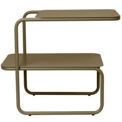 ferm LIVING Level sidobord, olivgrön