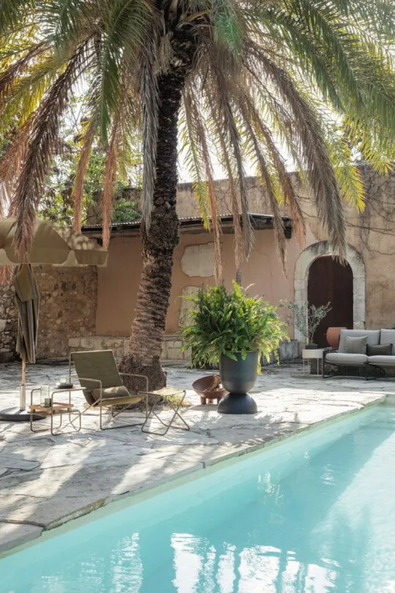 ferm LIVING Lull parasoll, bok - olivgrön