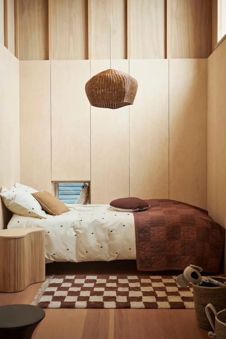 ferm LIVING Mara Washable matta, 150 x 80 cm, rost - varm sand