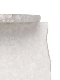 ferm LIVING Mineral skulptural sidobord, Bianco Curia marmor