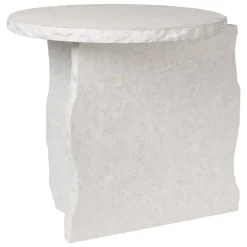 ferm LIVING Mineral skulptural sidobord, Bianco Curia marmor