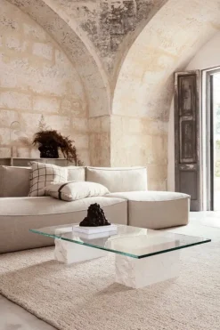 ferm LIVING Mineral soffbord, Bianco Curia