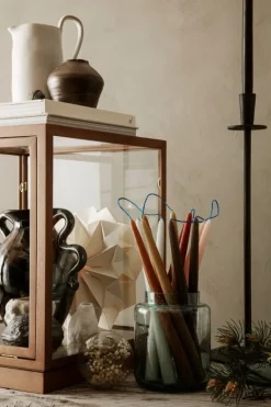 ferm LIVING Miru glasmonter, mörkbehandlad ek