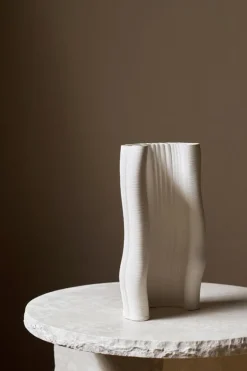 ferm LIVING Moiré vas, off-white