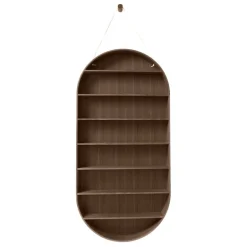 ferm LIVING Oval soffbord, 110 cm, rökt ek