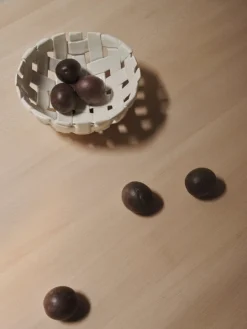 ferm LIVING Plait skål, 24 cm, offwhite