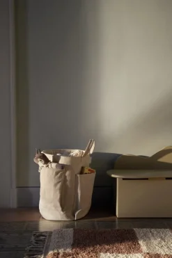 ferm LIVING Pocket förvaringsväska, naturvit