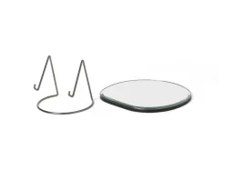 ferm LIVING Pond bordsspegel, mörk krom