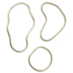 ferm LIVING Pond underlägg, 3-pack, mässing