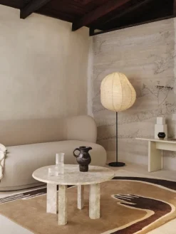 ferm LIVING Pose matta, 140 x 200 cm, mörk kaffe - off-white