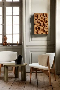 ferm LIVING Post soffbord, 65 cm, olivgrön