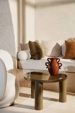 ferm LIVING Post soffbord, 65 cm, olivgrön