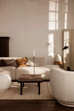 ferm LIVING Rico fåtölj, naturvit bouclé