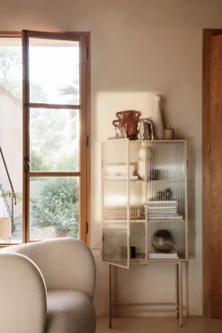 ferm LIVING Rico fåtölj, naturvit bouclé