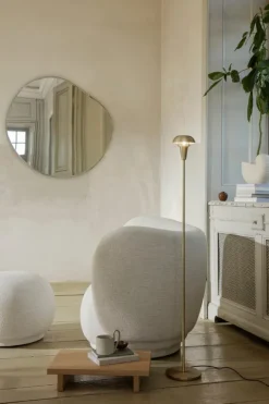 ferm LIVING Rico fåtölj, naturvit bouclé