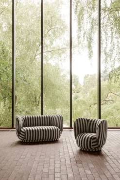 ferm LIVING Rico fåtölj, sand - svart, Louisiana