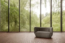 ferm LIVING Rico 2-sitssoffa, sand - svart, Louisiana