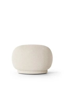ferm LIVING Rico sittpuff/fotpall, naturvit bouclé