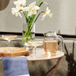 ferm LIVING Ripple champagneglas, 2-pack, ofärgad