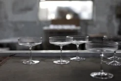 ferm LIVING Ripple champagneglas, 2-pack, ofärgad