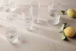 ferm LIVING Ripple champagneglas, 2-pack, ofärgad