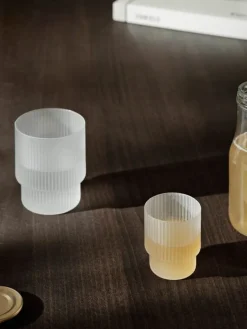 ferm LIVING Ripple dricksglas, 4 st., frostad