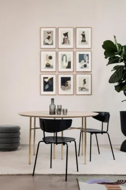 ferm LIVING Ripple glas, 4 st, smoked grey