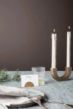 ferm LIVING Ripple glas, 4-pack, ofärgad