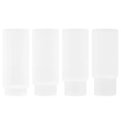 ferm LIVING Ripple höga drinkglas, 4 st., frostad
