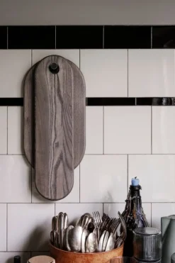 ferm LIVING Ripple karaffset, litet, smoked grey