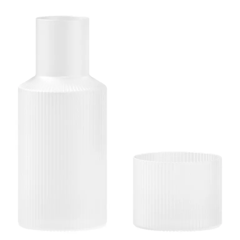 ferm LIVING Ripple karaffset, liten, frostad