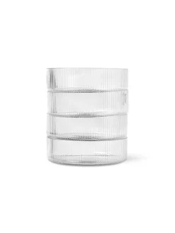 ferm LIVING Ripple serveringsskålar, set om 4, klar