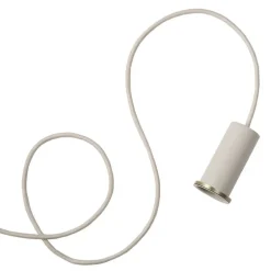 ferm LIVING Socket Low pendellampa, ljusgrå