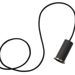 ferm LIVING Socket Pendant Low, svart