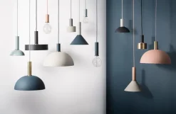 ferm LIVING Socket Pendant Low, mässing