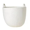 ferm LIVING Speckle kruka, stor, naturvit