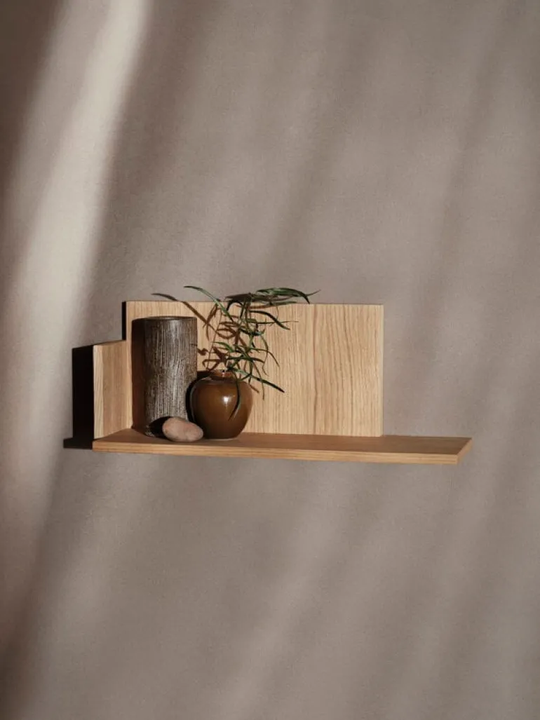 ferm LIVING Stagger hylla, låg, oljad ek