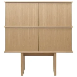 ferm LIVING Stilt sideboard, dubbel, naturbetsad ek