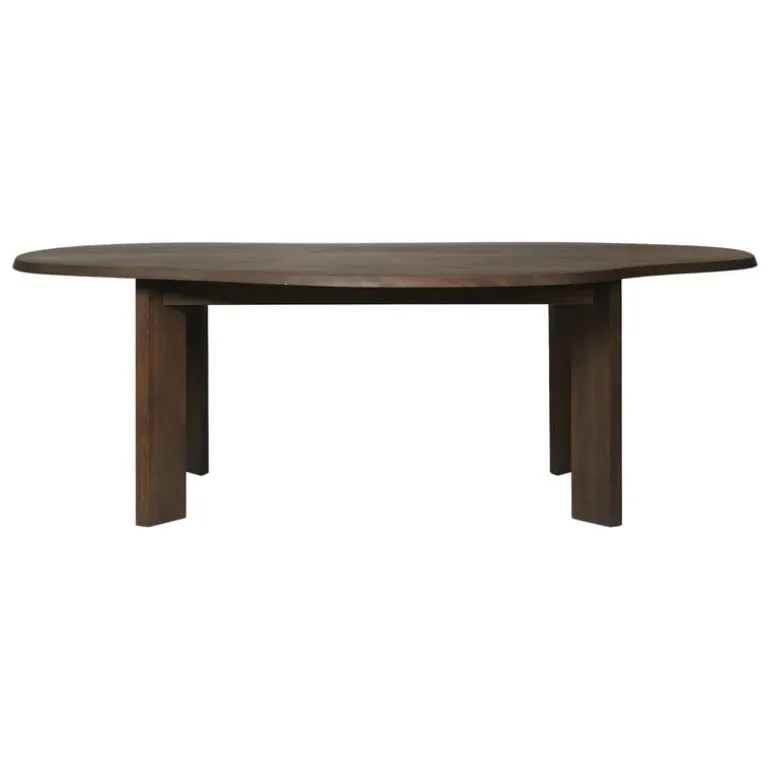 ferm LIVING Tarn matbord, 220 x 118,5 cm, mörk betsad bok