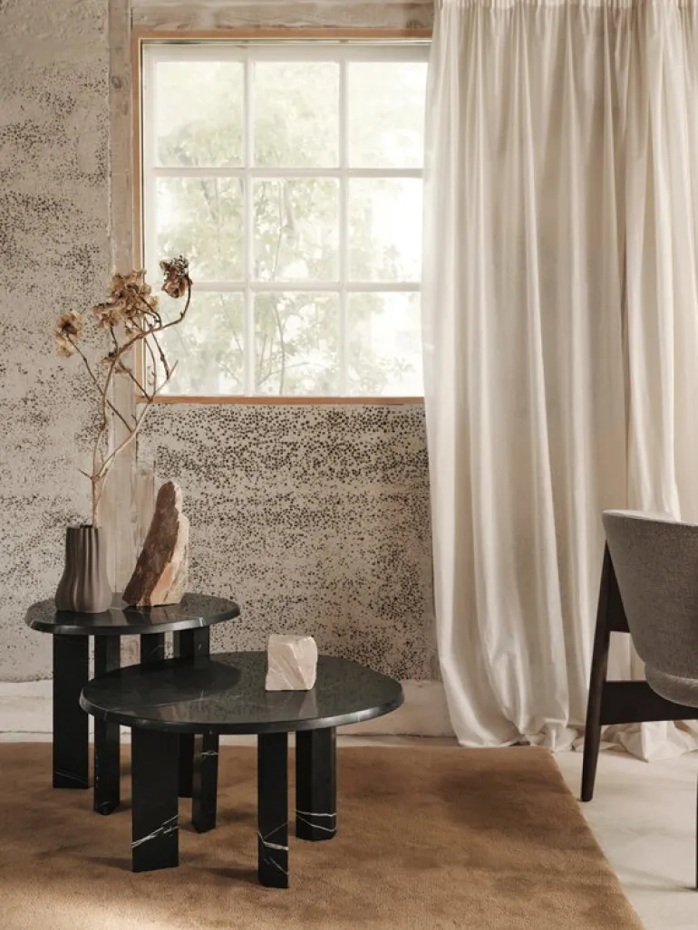 ferm LIVING Taula sidobord, svart