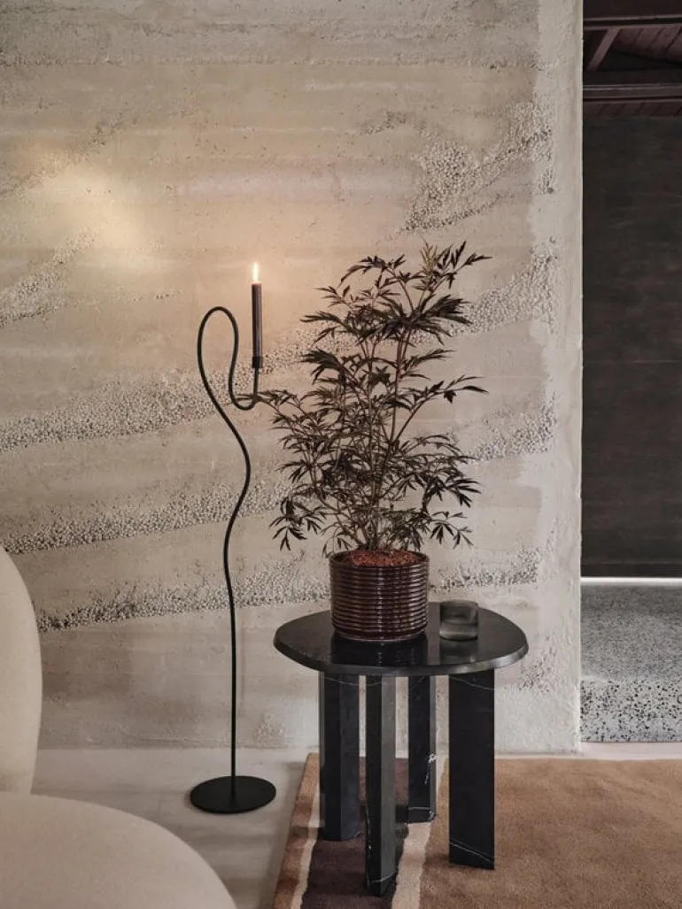 ferm LIVING Taula sidobord, svart