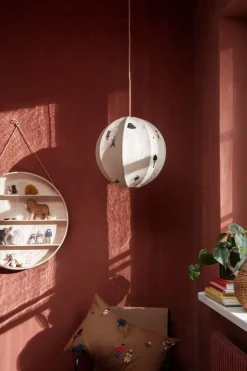 ferm LIVING The Park broderad lampskärm, off-white